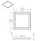 Nuvo Blink Pro 11W 7 in. LED Fixture - 3000K - Square Shape - White Finish - 120/277V - 0-10V Dimming 62/1719 - alternate 5